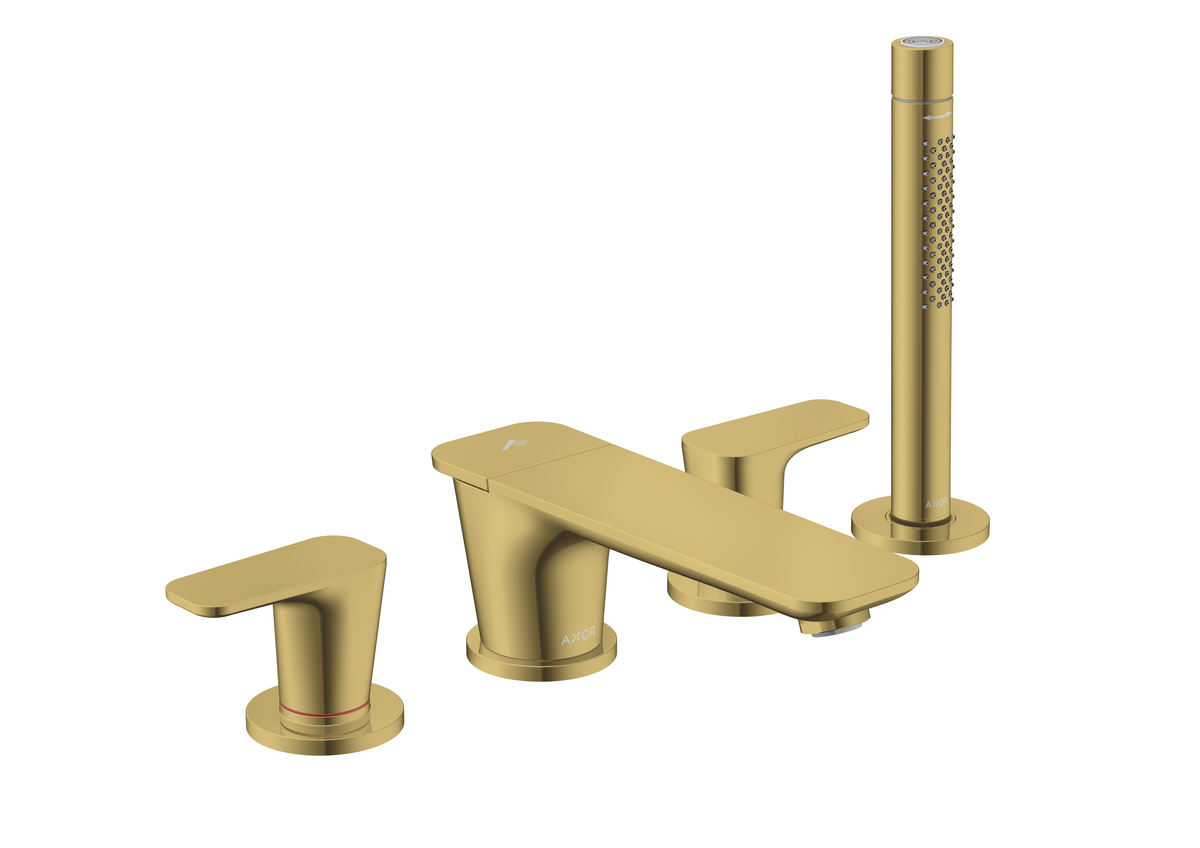 四孔翻边安装浴缸龙头