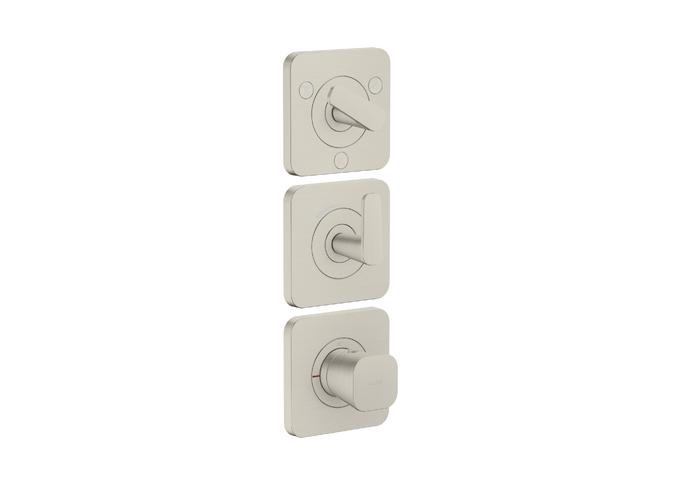 暗装三功能恒温模块 380/120，带装饰盖