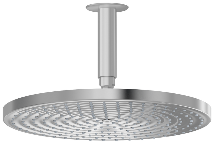 头顶花洒300单速带天花板连接管