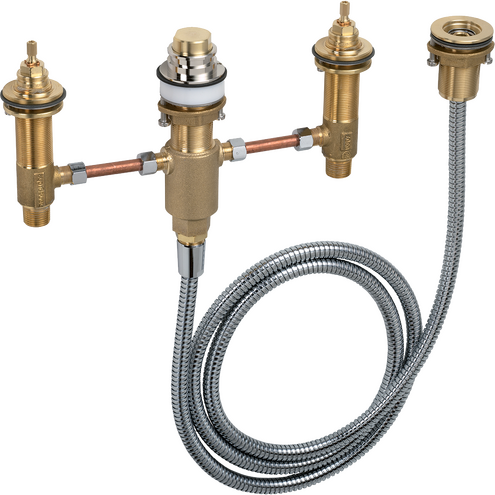 暗装预埋件 用于四孔翻边安装浴缸龙头