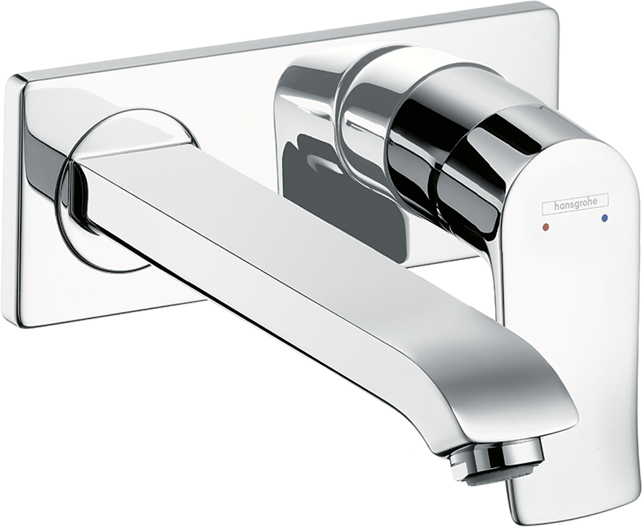 暗装墙出水单把手面盆龙头，出水嘴225mm