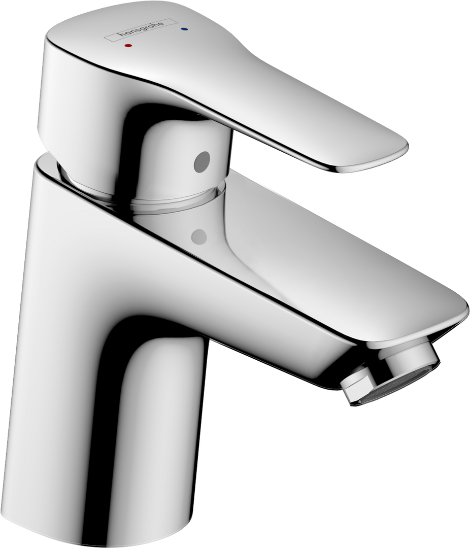 单把手面盆龙头M，带提拉落水套件