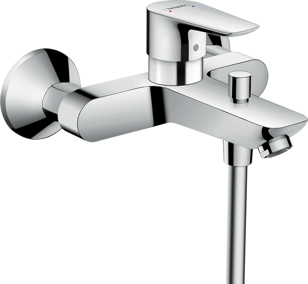 明装单把手浴缸龙头