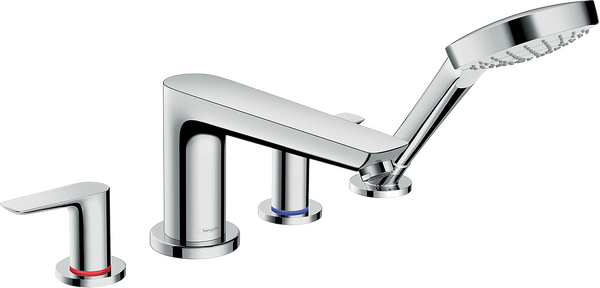 四孔翻边安装浴缸龙头