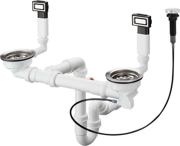 D15-11 自动下水溢水装置 适用于370/370不锈钢水槽