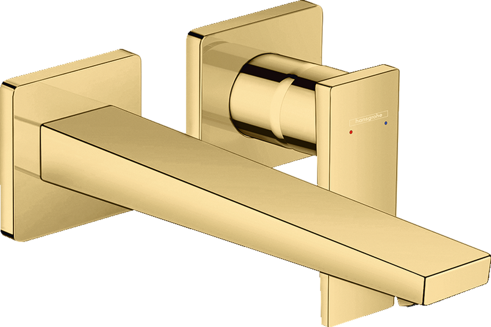 暗装墙出水单把手面盆龙头，一字把手，出水嘴225mm
