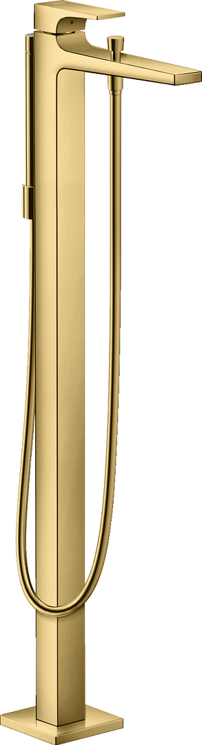 落地式单把手浴缸龙头，带一字把手