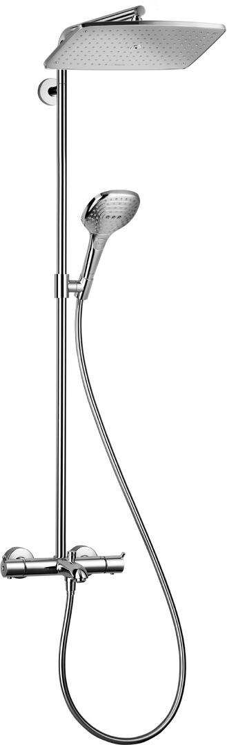 淋浴管360 单速，带恒温浴缸龙头