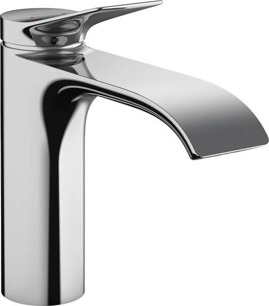 单把手面盆龙头110，带提拉落水套件