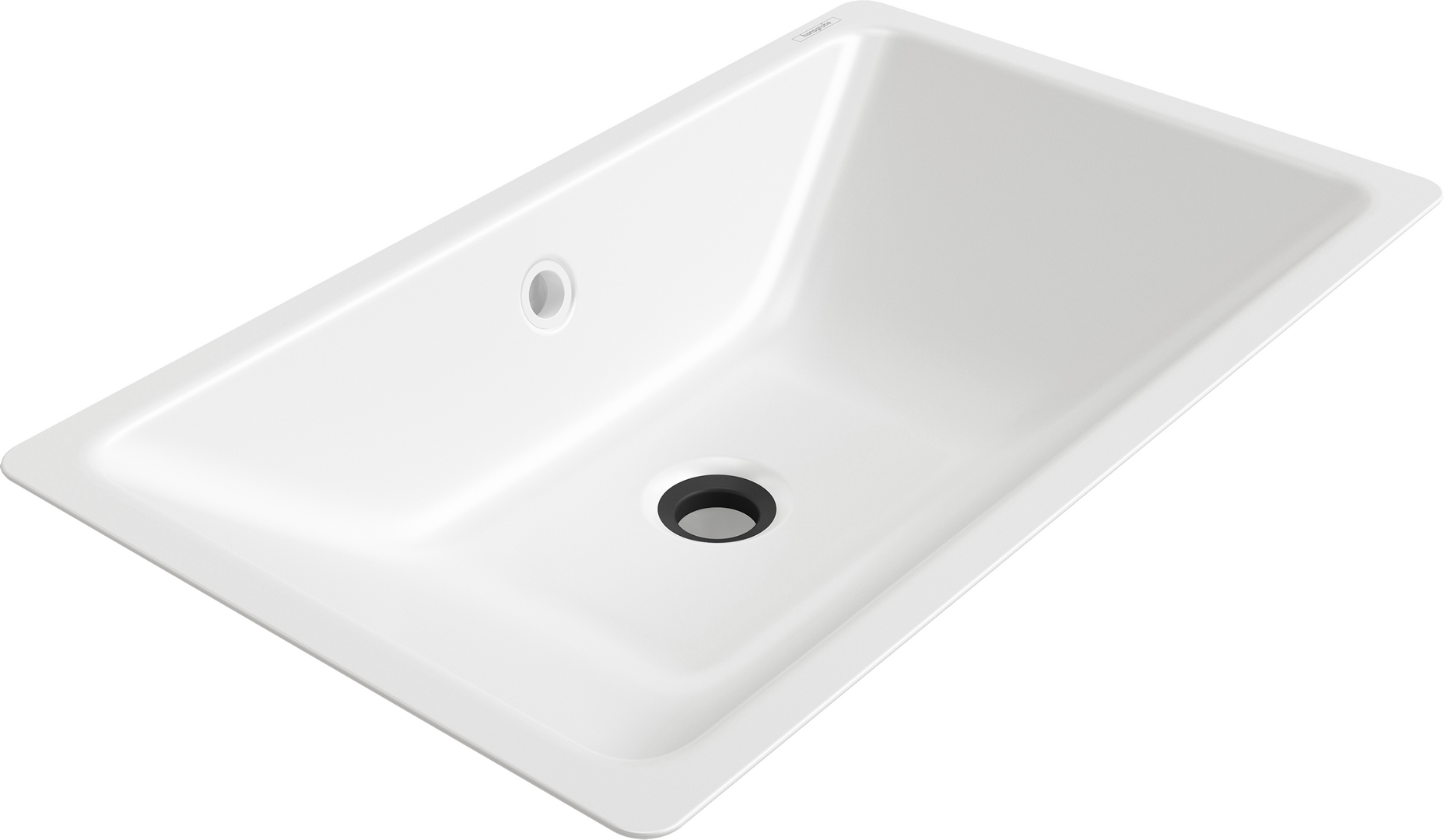 台上盆 650 x 390 mm，不带龙头安装孔，带落水