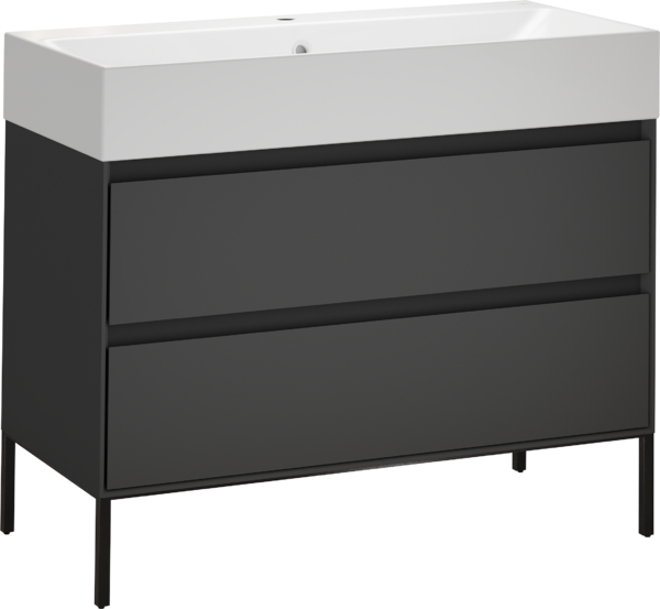 柜体1000 x 500 mm，搭配一体盆