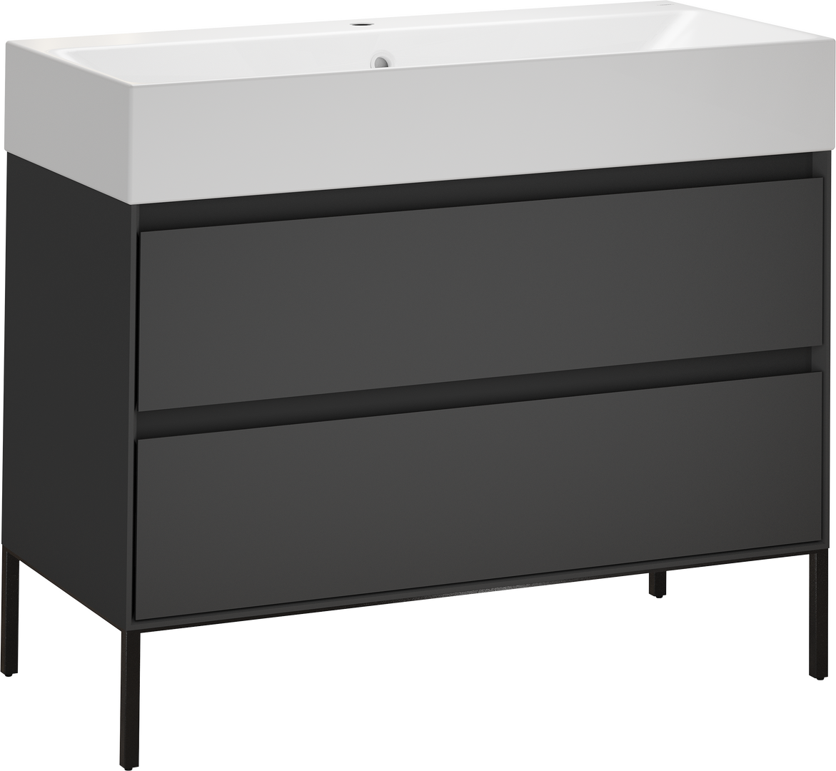 柜体1000 x 500 mm，搭配一体盆