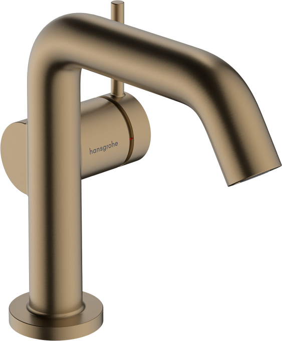 侧把手面盆龙头110 Fine冷启动，带按压落水套件