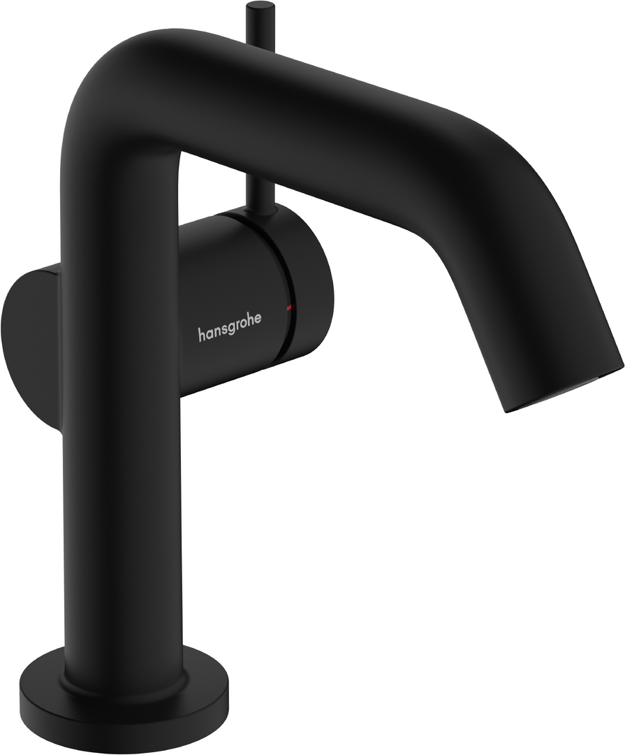 侧把手面盆龙头110 Fine冷启动，带按压落水套件