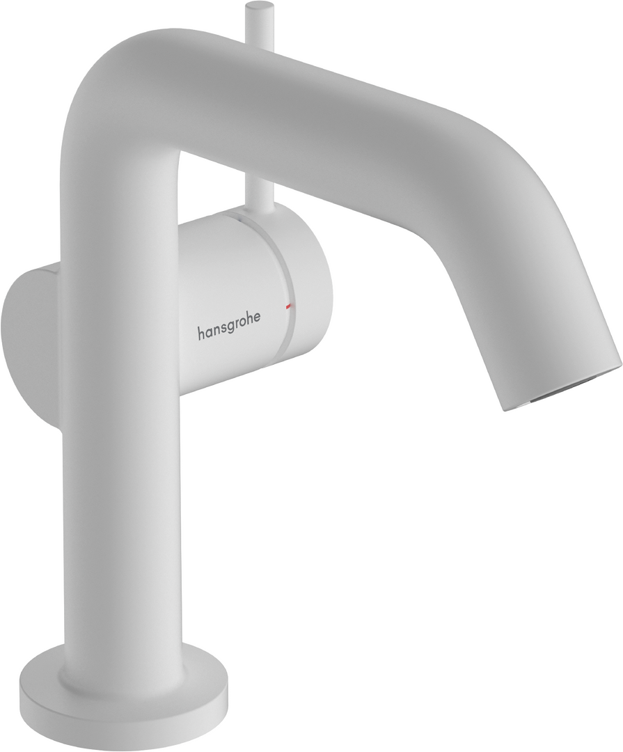 侧把手面盆龙头110 Fine冷启动，带按压落水套件