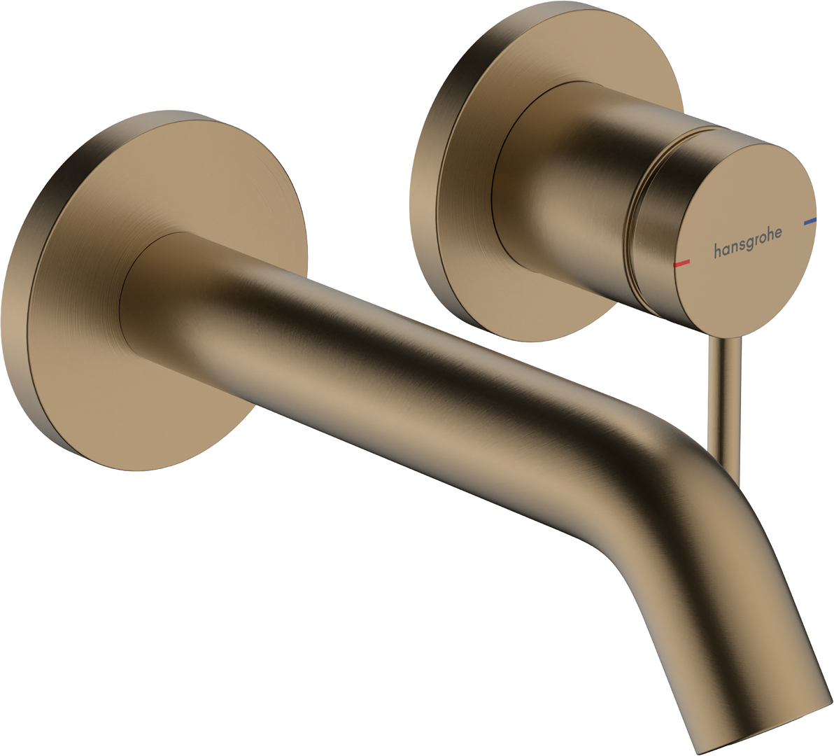 暗装墙出水单把手面盆龙头，出水嘴165mm