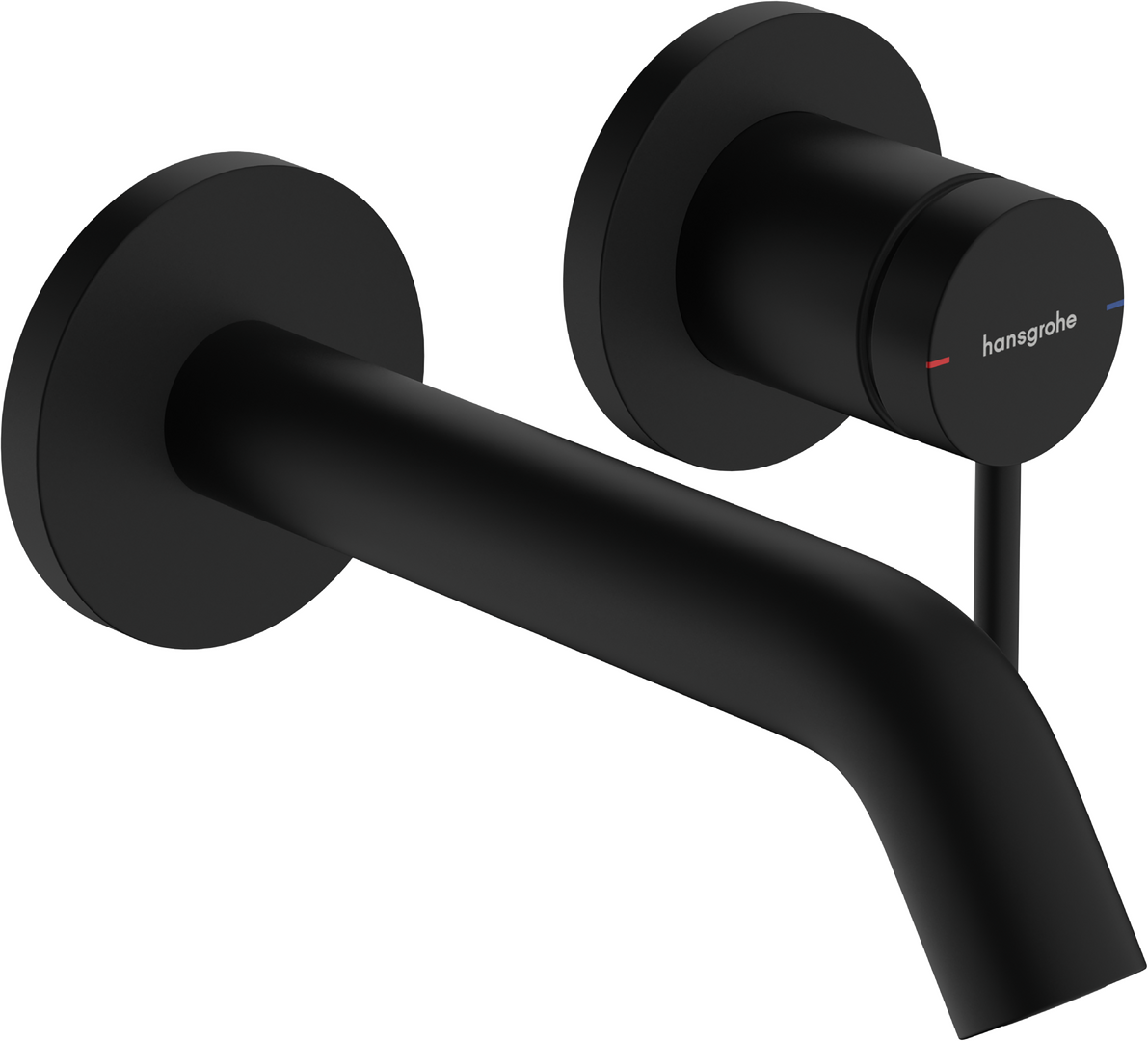 暗装墙出水单把手面盆龙头，出水嘴165mm