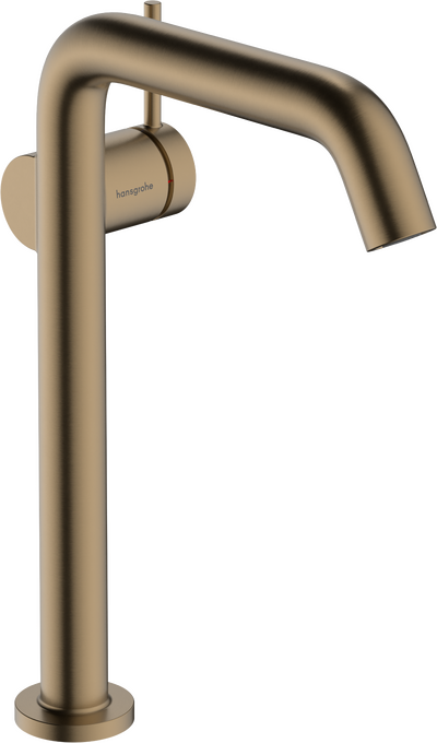 侧把手面盆龙头240 Fine冷启动，带按压落水套件