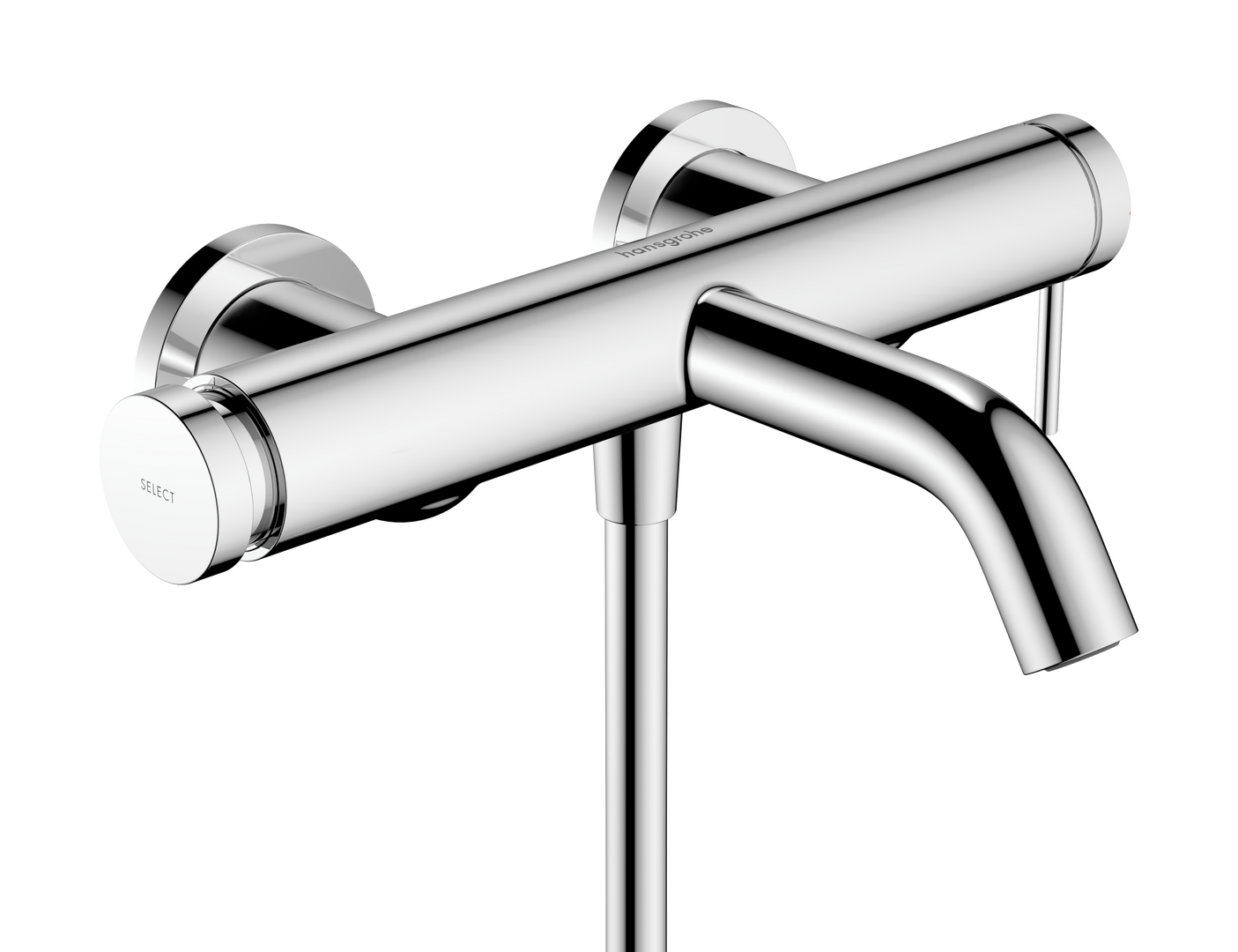 明装单把手浴缸龙头