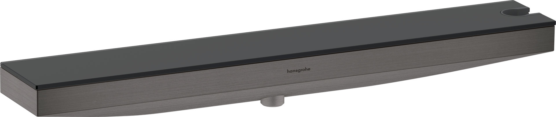 置物架500，带墙面连接件，右侧带花洒支架