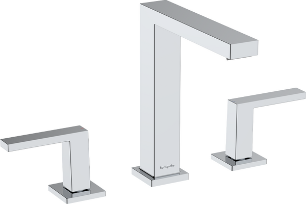 三孔面盆龙头150，带按压落水套件