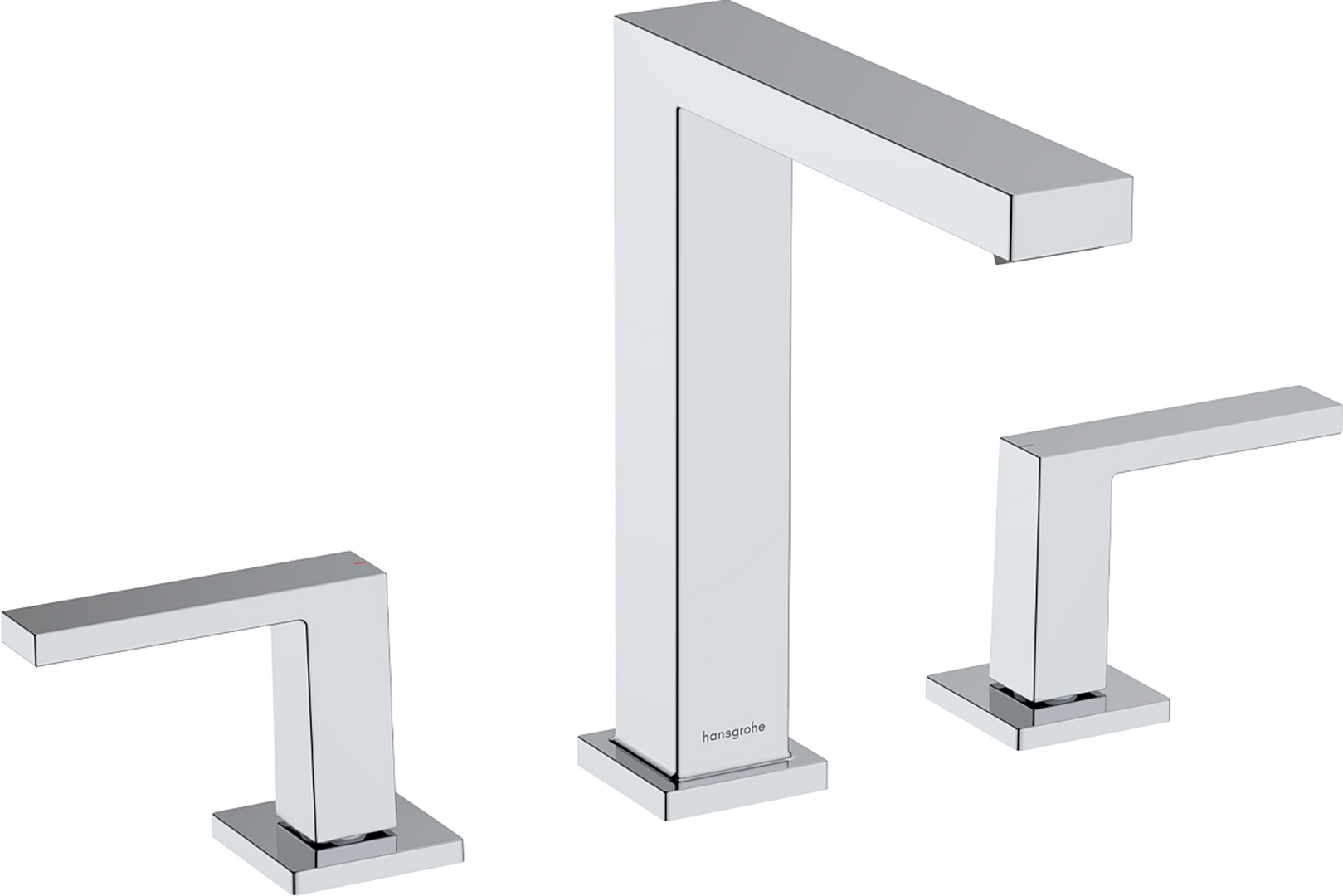 三孔面盆龙头150，带按压落水套件