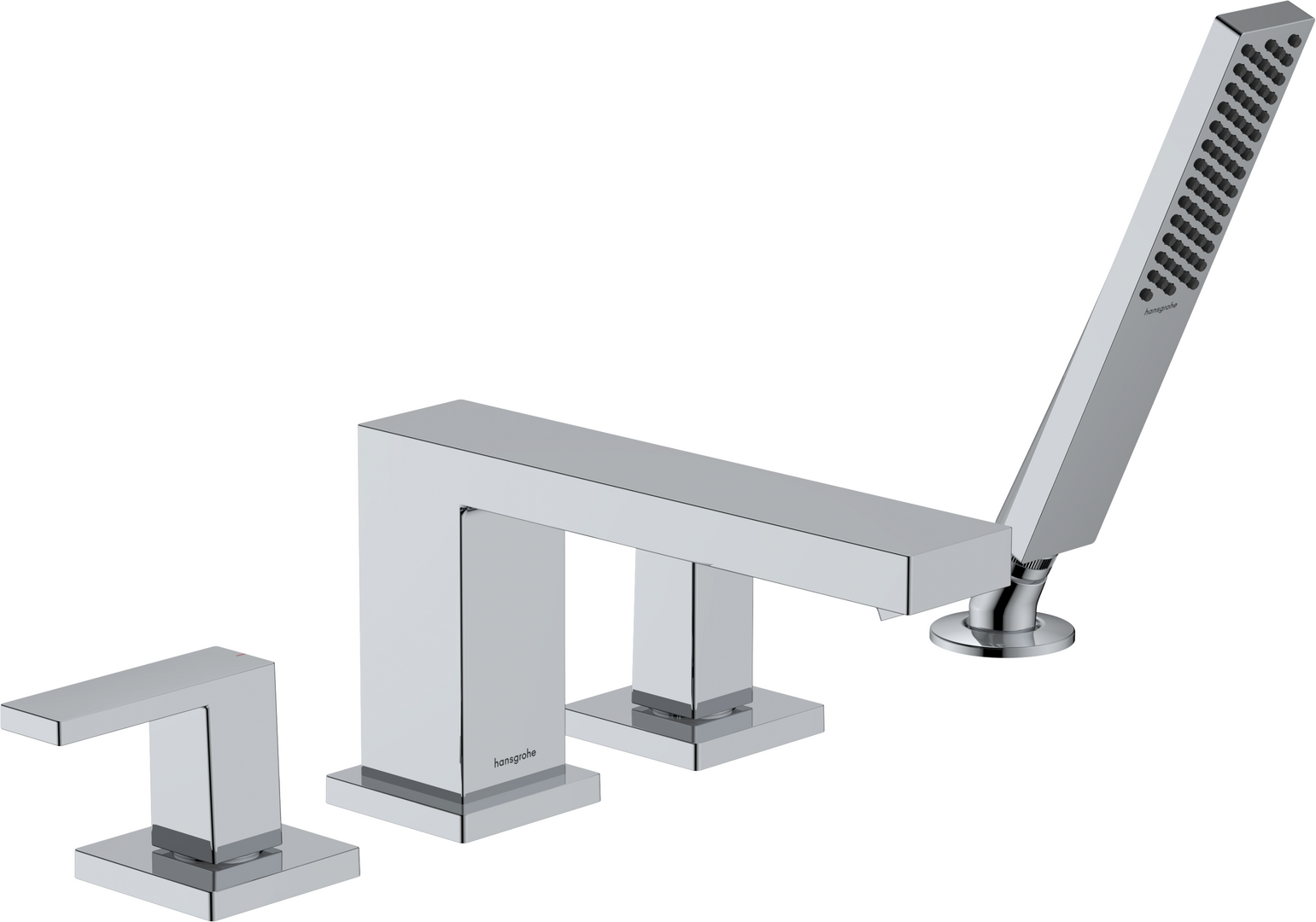 四孔翻边安装浴缸龙头