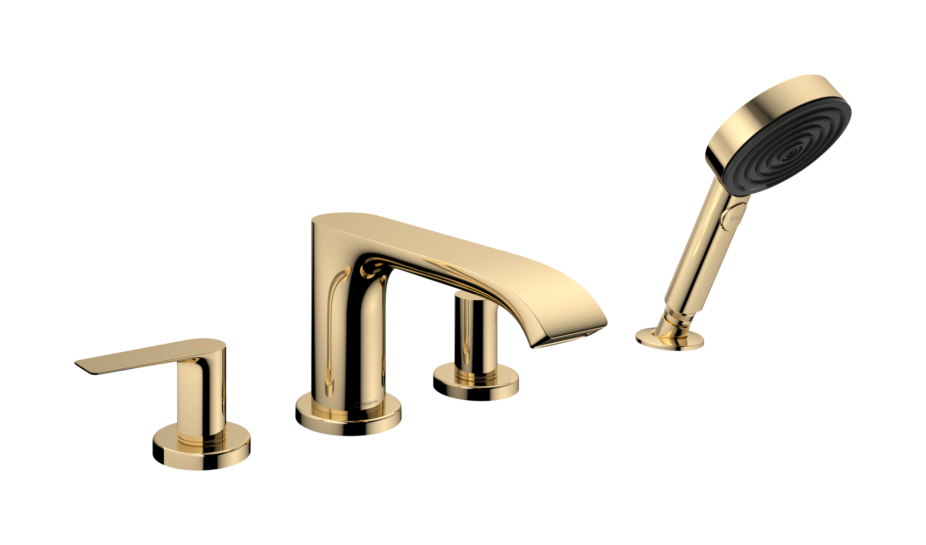 四孔翻边安装浴缸龙头