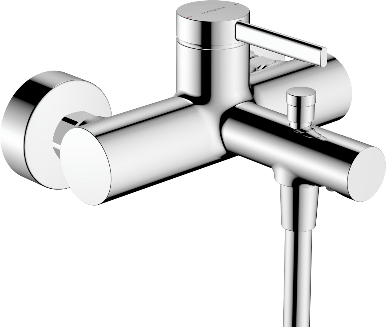 明装单把手浴缸龙头