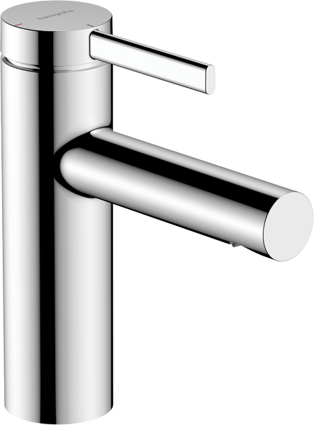 单把手面盆龙头110冷启动，带提拉落水套件