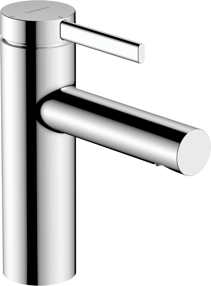 单把手面盆龙头110冷启动，带提拉落水套件