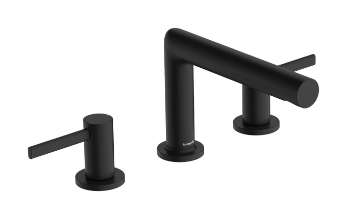 三孔面盆龙头100，带提拉落水套件