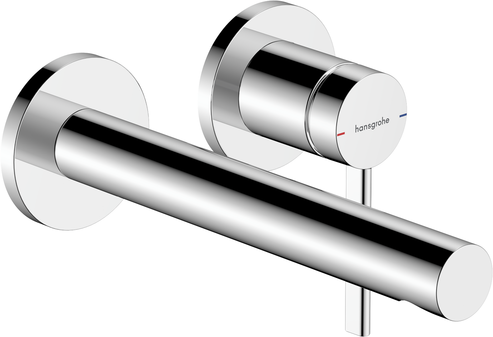 暗装墙出水单把手面盆龙头，出水嘴195mm