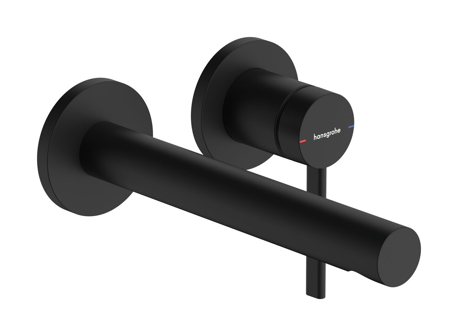 暗装墙出水单把手面盆龙头，出水嘴195mm